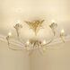 Lillianne 6 Light 28.5 inch Antique Ivory Semi-Flush Ceiling Light